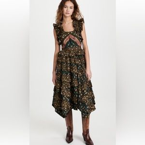 NWT Ulla Johnson Nia Ruffle Jasper Dress Size 2